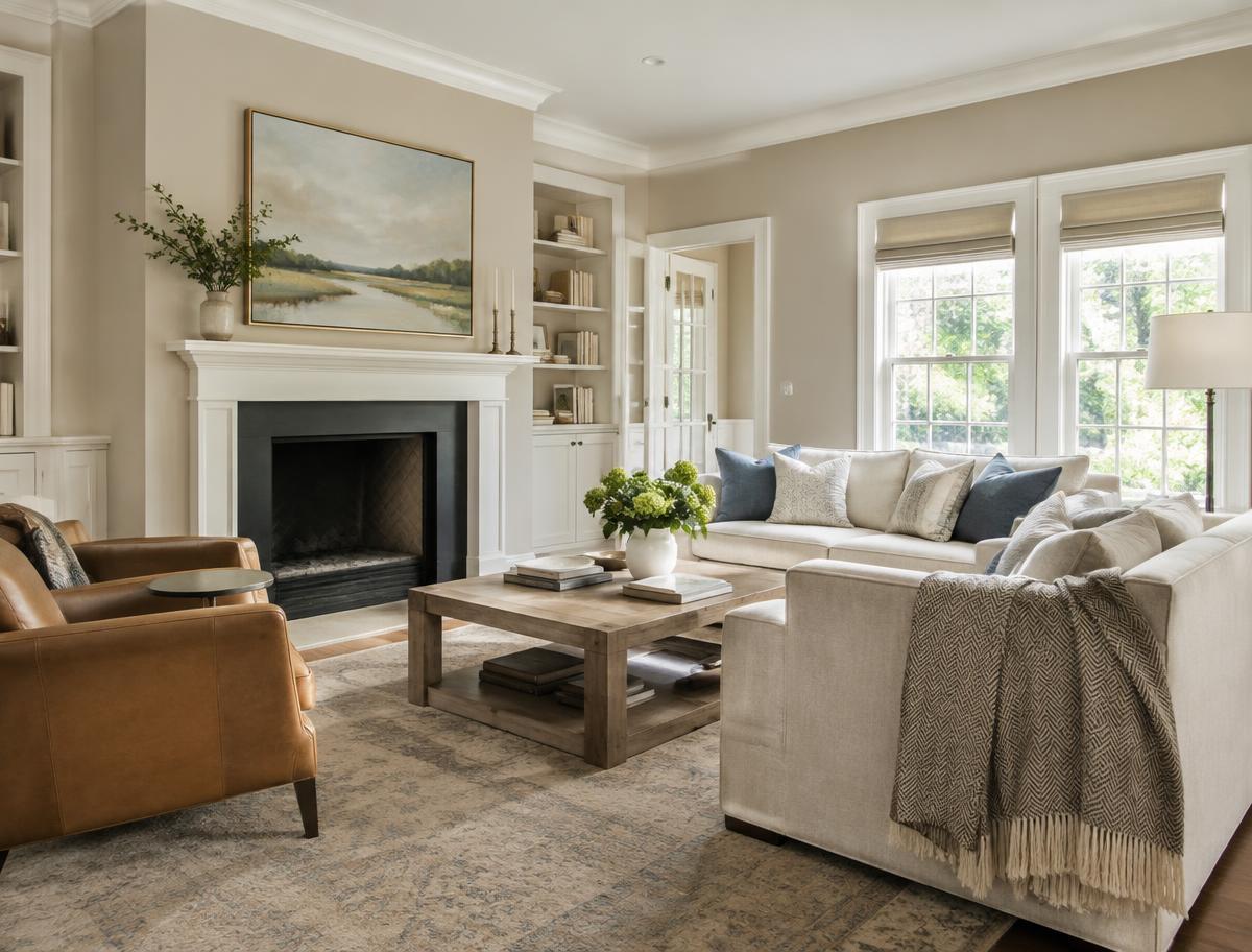 Living room repaint (representative image)
